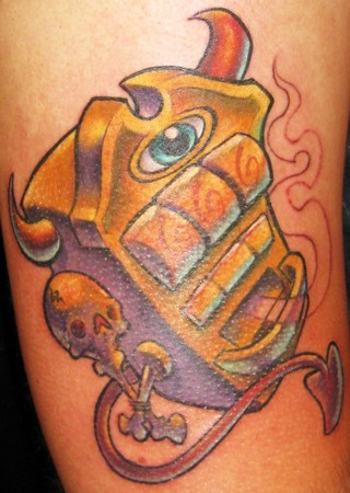 Looking for unique  Tattoos? Evil Jackpot
